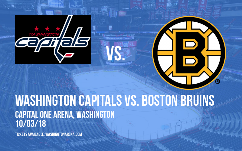 Washington Capitals vs. Boston Bruins at Capital One Arena tickets Washington Capitals vs. Boston Bruins at Capital One Arena