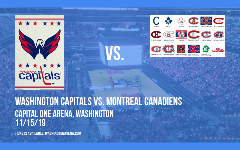 Washington Capitals vs. Montreal Canadiens at Capital One Arena tickets Washington Capitals vs. Montreal Canadiens at Capital One Arena