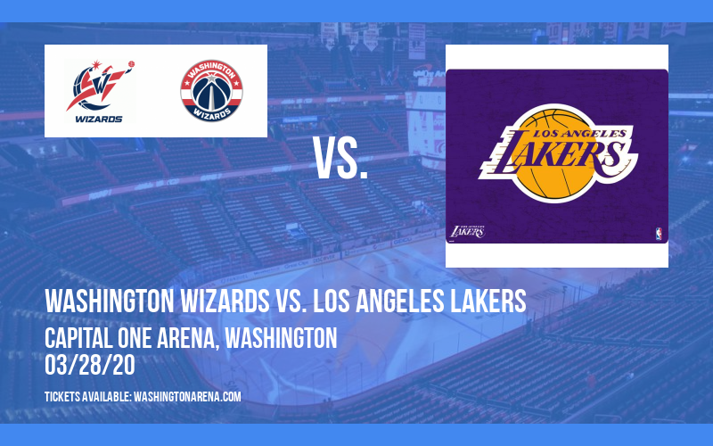 Washington Wizards vs. Los Angeles Lakers at Capital One Arena tickets Washington Wizards vs. Los Angeles Lakers at Capital One Arena