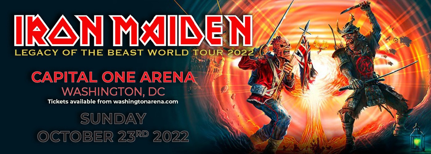 Iron Maiden Legacy of the Beast Tour 2022 Tickets 23rd October