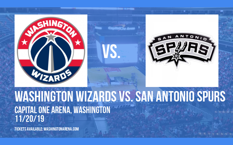 Washington Wizards vs. San Antonio Spurs at Capital One Arena tickets Washington Wizards vs. San Antonio Spurs at Capital One Arena