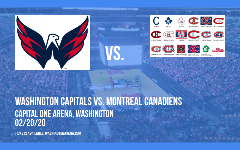 Washington Capitals vs. Montreal Canadiens at Capital One Arena tickets Washington Capitals vs. Montreal Canadiens at Capital One Arena