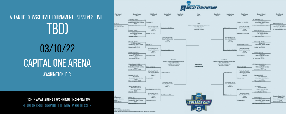 Atlantic 10 Basketball Tournament - Session 2 (Time: TBD) at Capital One Arena