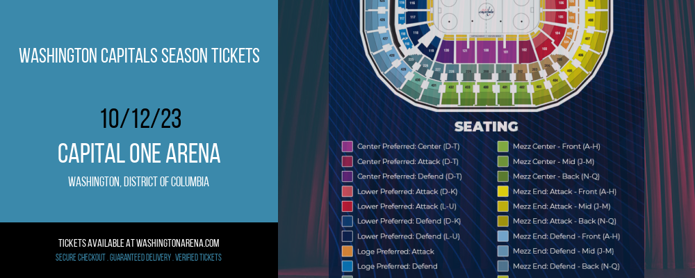 Washington Capitals Season Tickets at Capital One Arena