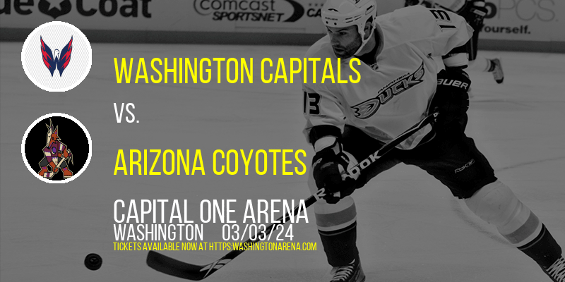 Washington Capitals vs. Arizona Coyotes at 