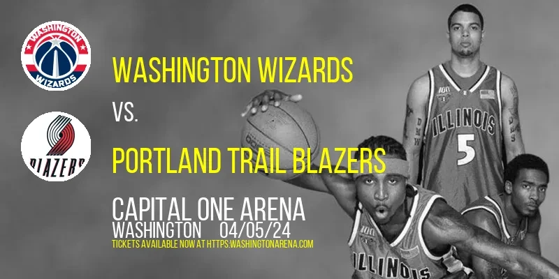 Washington Wizards vs. Portland Trail Blazers at 